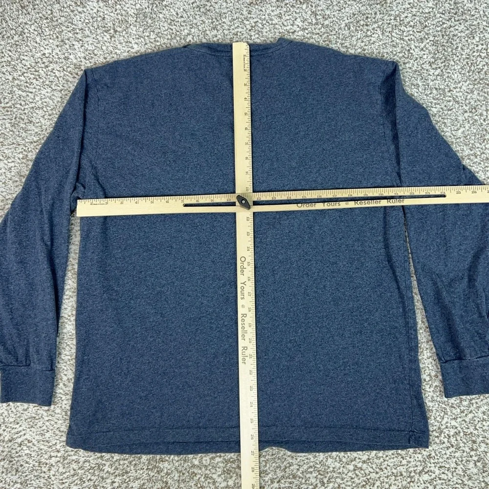 Polo Ralph Lauren Shirt Mens Large Blue Long Sleeve Crewneck Pony Logo Tee T